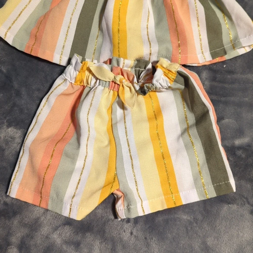 Girls 12 Months Clothing Lot – 3 Dresses 1 Short Set Spring/Summer